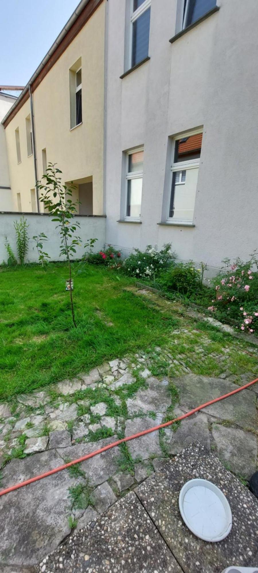 Ferienwohnung Am Bahnhof ベルンブルク エクステリア 写真