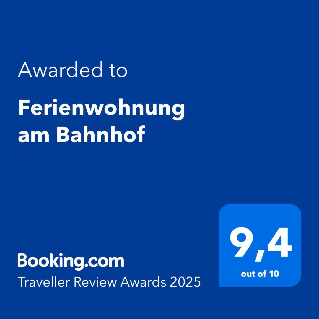 Ferienwohnung Am Bahnhof ベルンブルク エクステリア 写真